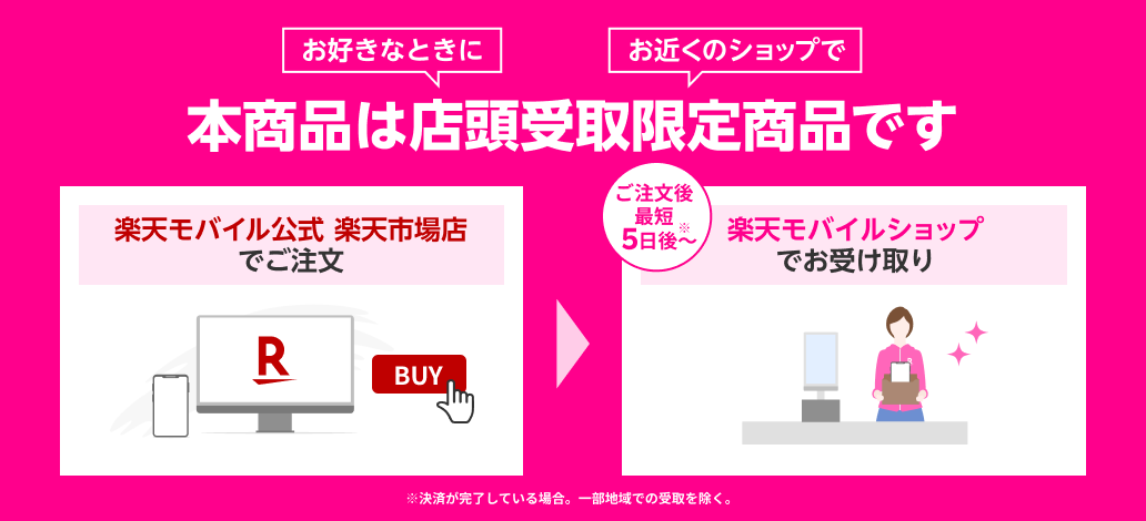 楽天モバイル公式 楽天市場店、店頭受取でiPhoneを1万円値引き